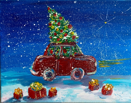 The holiday is fast approaching us by artist Anastasia Shimanskaya